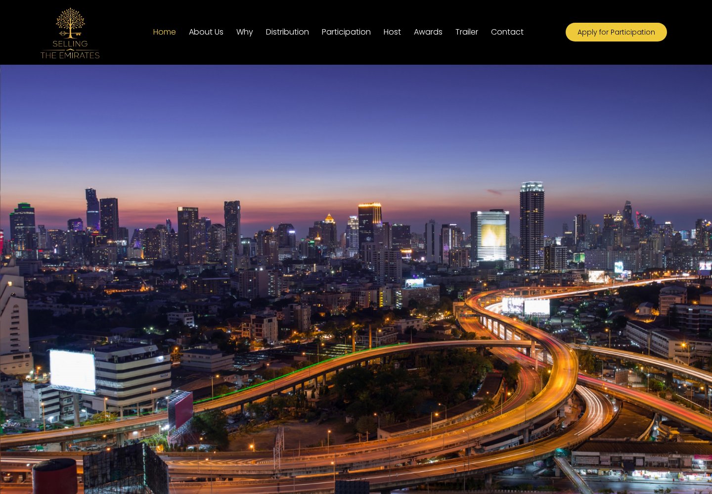 Website Selling The Emirates — desktop