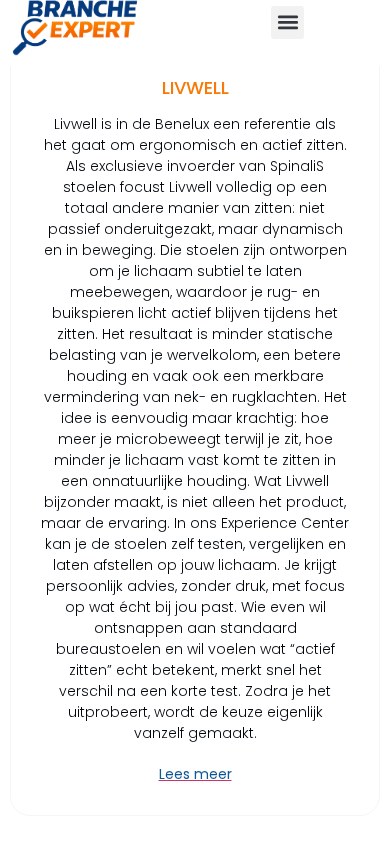 Website De Branche Expert — mobiel