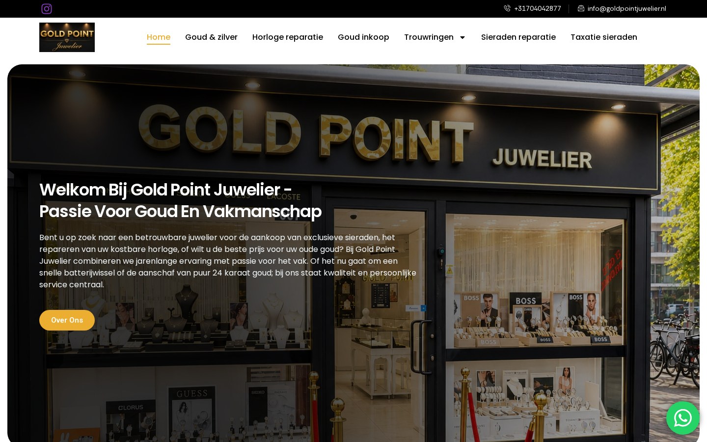 Website Gold Point Juwelier — desktop
